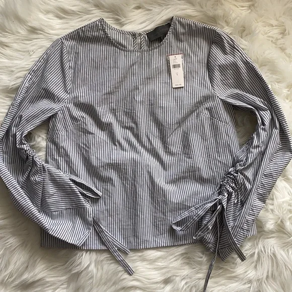 Anthropologie Sundays in Brooklyn Striped Blouse Size S - Picture 5 of 16